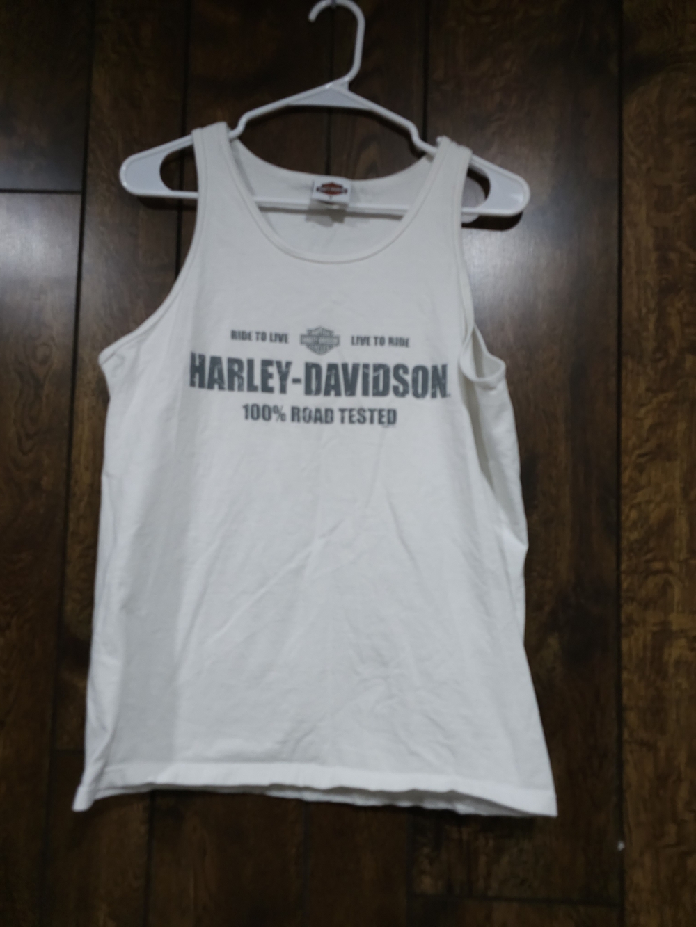 Harley-Davidson Womens Medium White Tank Logo